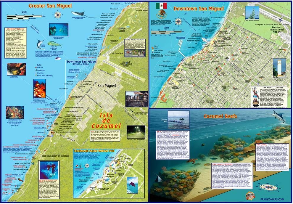 Cozumel Maps