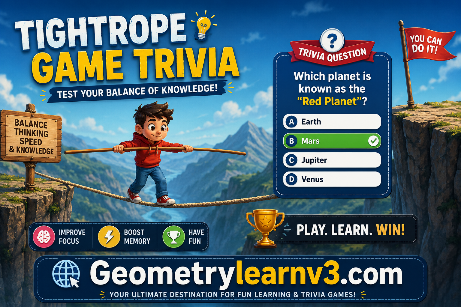 Tightrope Game Trivia