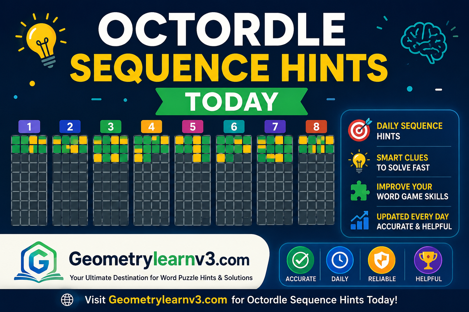 Octordle Sequence Hints Today