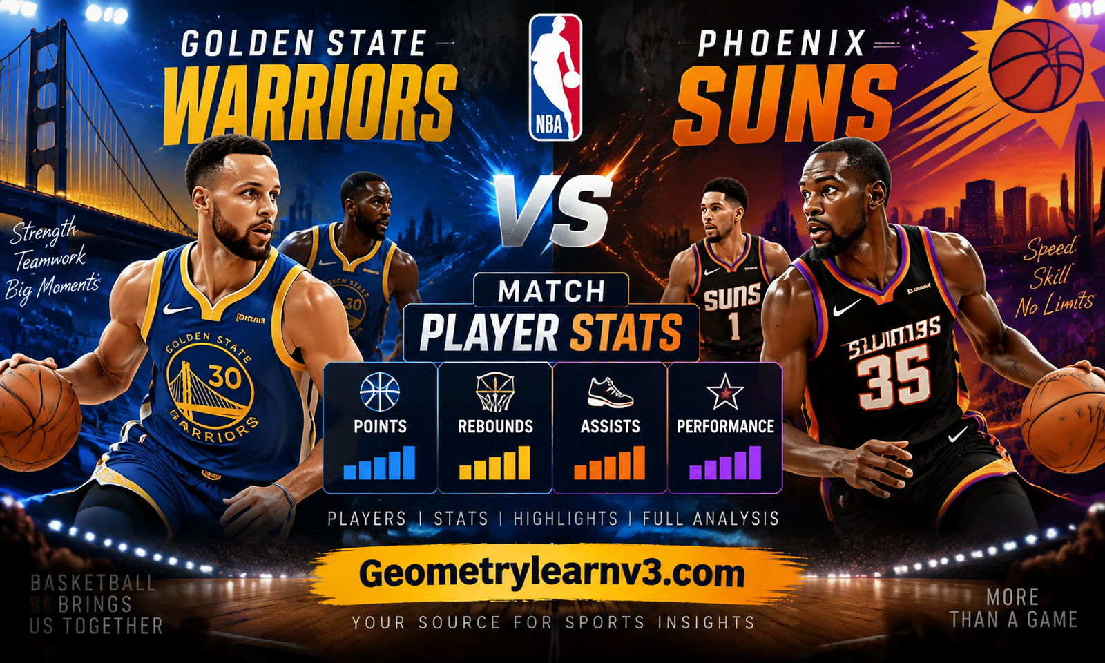Golden state warriors vs phoenix suns match player stats