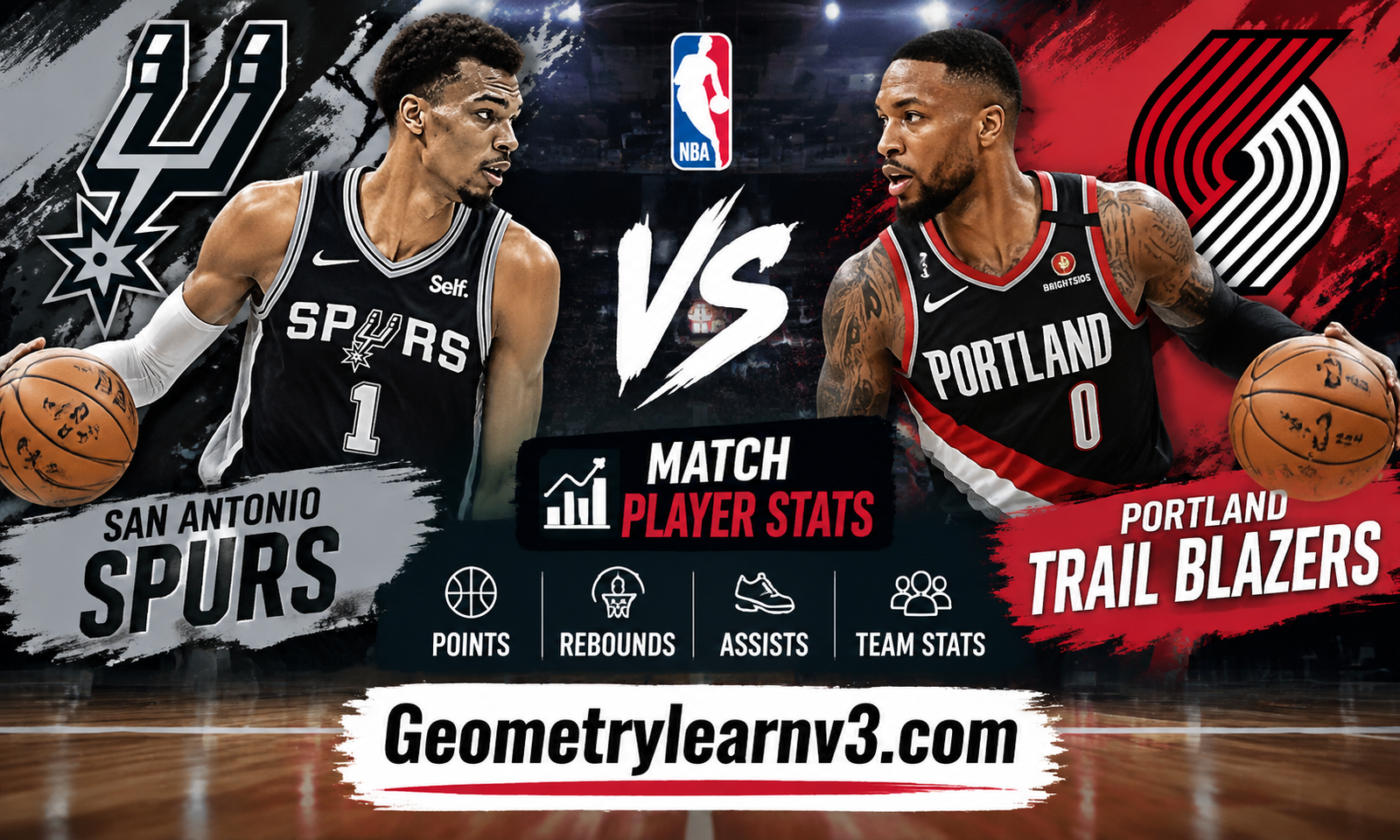 San antonio spurs vs portland trail blazers match player stats
