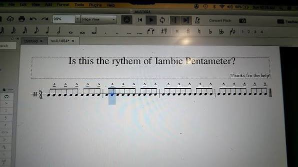 Iambic Pentameter