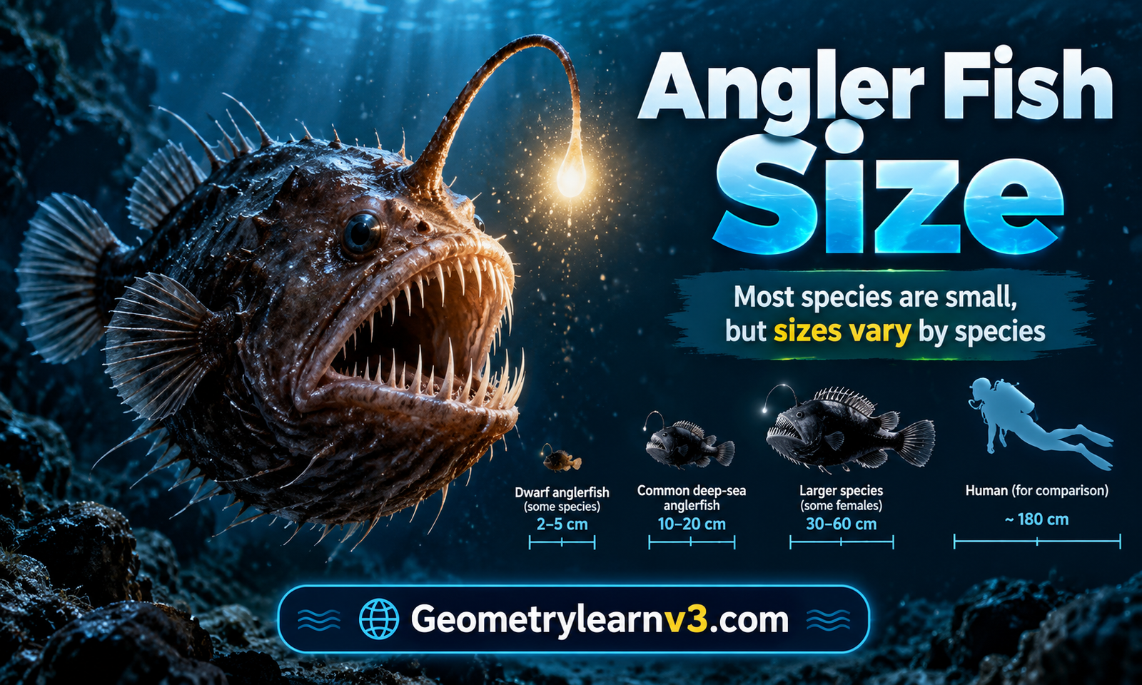 Angler Fish Size