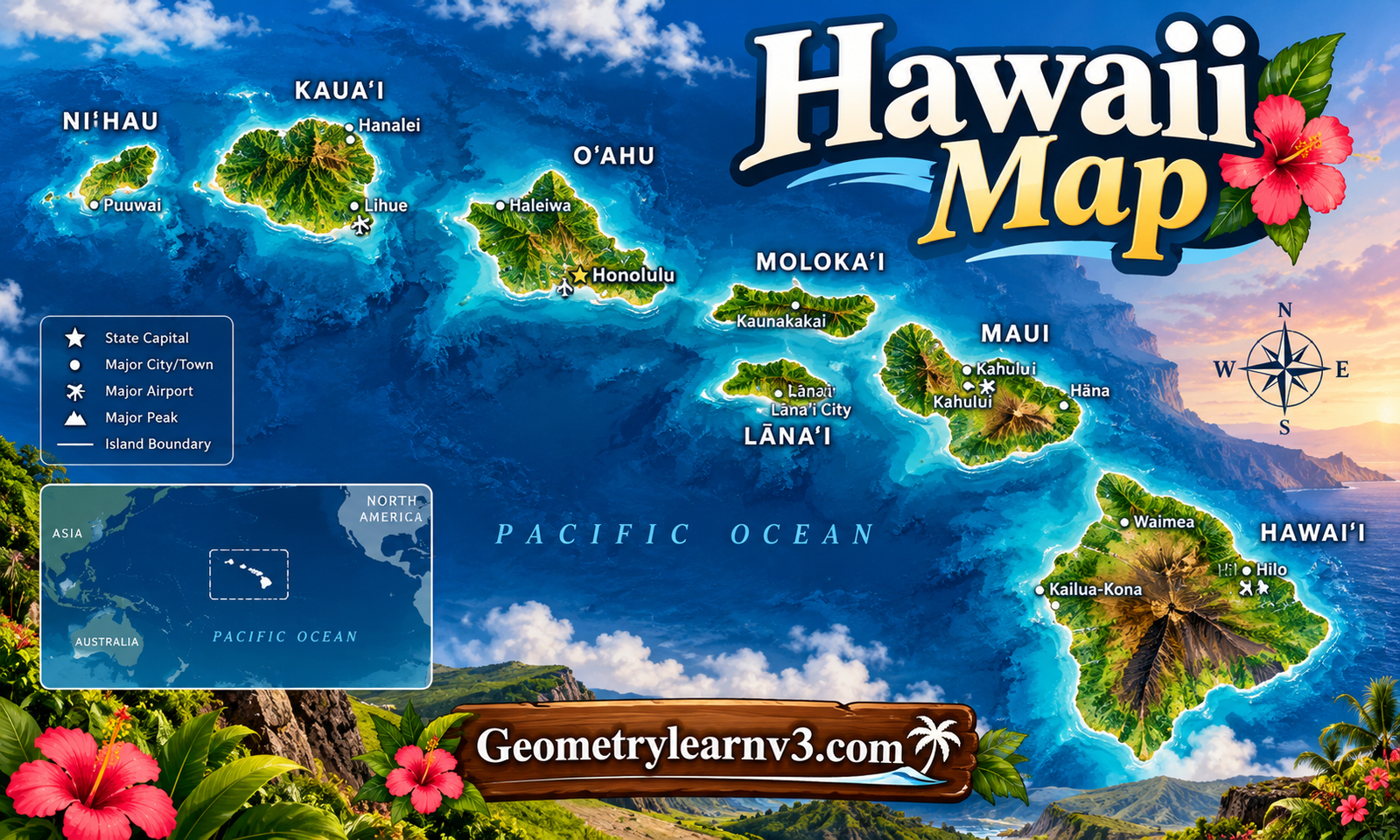 Hawaii Map